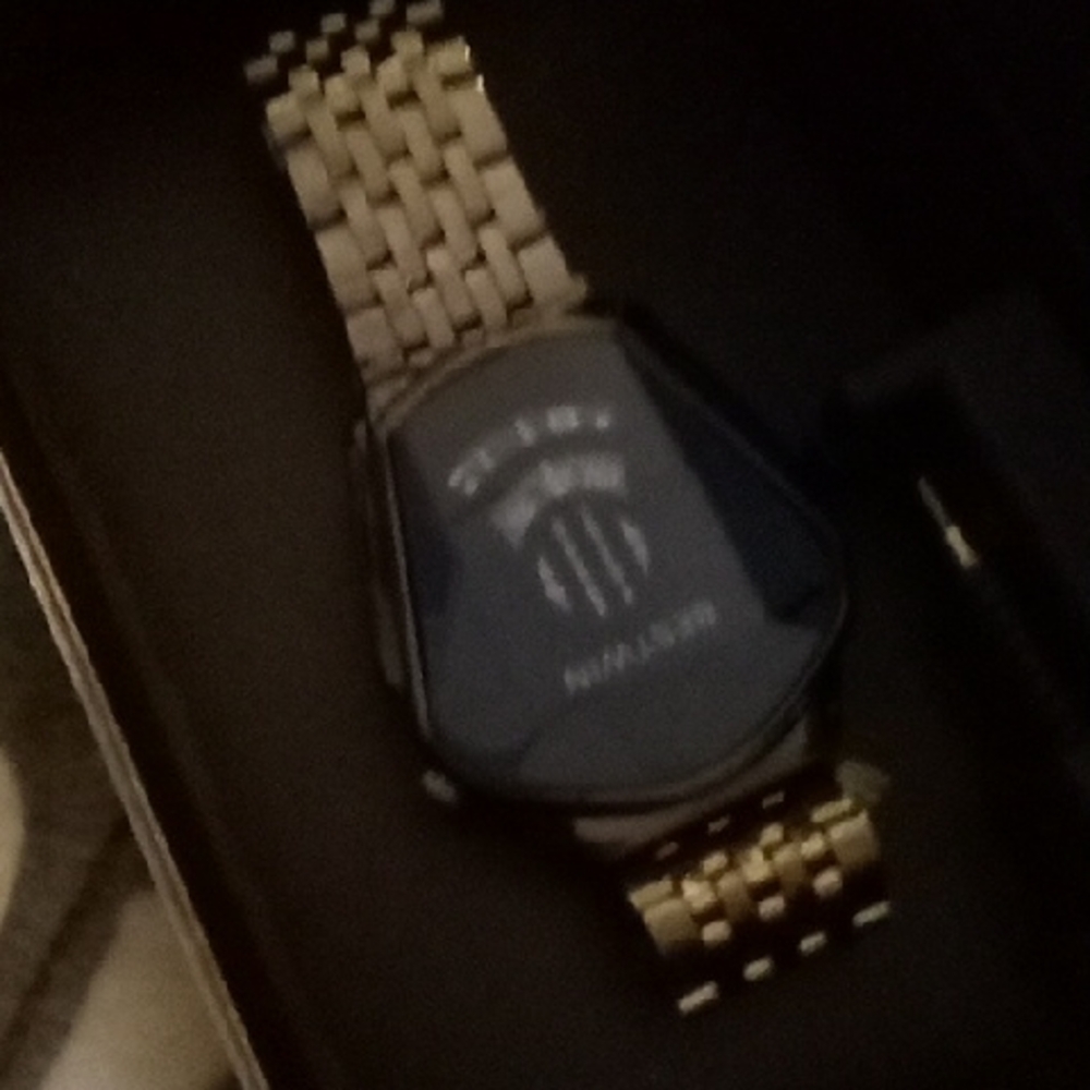 Avalanche Elegant Gold and Black Timepiece